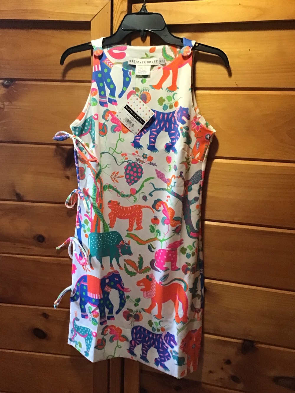 Gretchen Scott Design Multicolor Safari Animal Print Dress